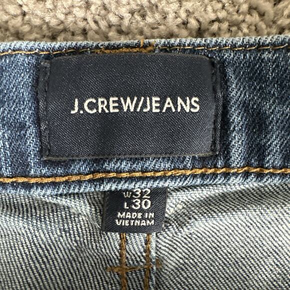 J Crew Jeans Men 32x30 Faded Blue 770 Straight Broken In Japanese Kurabo Denim - Picture 10 of 16